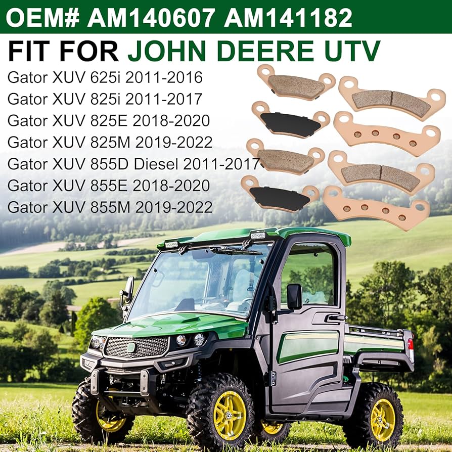 Amazon.com: Front & Rear Brake Pads Sintered for John Deere